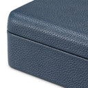 Blue Leather Deck Box The Ridges by Eichholtz, view 9