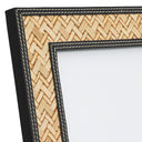 Rattan & Leather Picture Frames (2) Taos by Eichholtz, view 4