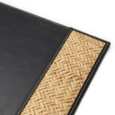 Black Leather Desk Blotter Taos by Eichholtz, view 4