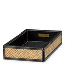 Black Leather Desk Set (2) Taos by Eichholtz, view 7