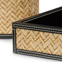 Black Leather Desk Set (2) Taos by Eichholtz, view 9