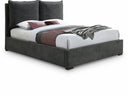 Misha Fabric Upholstered Bed - Black