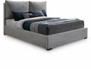 Misha Fabric Upholstered Bed - Grey