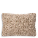 Beige Jacquard Lumbar Cushion Frieze by Eichholtz