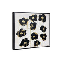 Gilded Camellias- With Hand-Applied Acrylic Paint and Gold Leaf