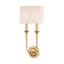 Aged Brass Lourdes Wall Sconce 9.5" by Hudson Valley
