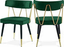 Rheingold Velvet Upholstered Dining Chair - Green
