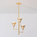 Vintage Gold Leaf Alora Pendant 20.25" by Hudson Valley, view 3
