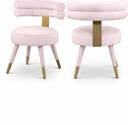 Fitzroy Velvet Upholstered Dining Chair - Pink