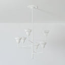 White Plaster Alora Chandelier 32" by Hudson Valley, view 3