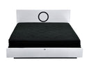 Ovidius - Modern White Crocodile Lacquer Bed