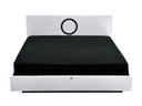Ovidius - Modern White Crocodile Lacquer Bed