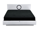 Ovidius - Modern White Crocodile Lacquer Bed