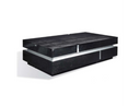 Vdara Modern Black Faux Crocodilian Coffee Table