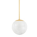 Aged Brass Burlington Pendant 12" by Hudson Valley