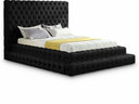 Revel Velvet Upholstered Bed - Black
