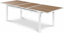 Nizuc 77" - 100.5" Aluminum Outdoor Patio Extendable Dining Table - Brown