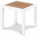 Nizuc Aluminum Outdoor Patio End Table - Brown