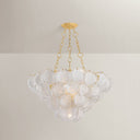 Vintage Gold Leaf Cedar Hill Chandelier 39" by Hudson Valley, view 2