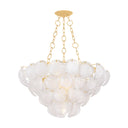Vintage Gold Leaf Cedar Hill Chandelier 39" by Hudson Valley