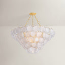 Vintage Gold Leaf Cedar Hill Chandelier 47.25" by Hudson Valley, view 2