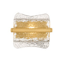 Aged Brass Fosterdale Wall Sconce 8.25" x 10" by Hudson Valley