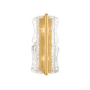 Aged Brass Fosterdale Wall Sconce 8.25" x 18.75" by Hudson Valley