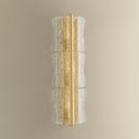 Aged Brass Fosterdale Wall Sconce 8.25" x 27.5" by Hudson Valley, view 2