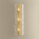 Aged Brass Fosterdale Wall Sconce 8.25" x 27.5" by Hudson Valley, view 3