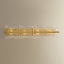 Aged Brass Fosterdale Wall Sconce 8.25" x 36.25" by Hudson Valley, view 3