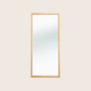 Oak Light Frame Floor Mirror