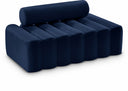 Melody 58" Velvet Upholstered Loveseat - Blue
