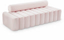 Melody 83.5" Velvet Upholstered Sofa - Pink