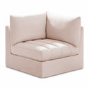Jacob Velvet Upholstered Corner Modular Chair - Pink