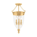 Aged Brass Hanover Semi Flush 12" by Hudson Valley