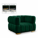 Gwen Velvet Upholstered Chair - Green