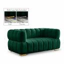 Gwen 68" Velvet Upholstered Loveseat - Green