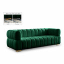 Gwen 91" Velvet Upholstered Sofa - Green