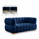 Gwen 68" Velvet Upholstered Loveseat - Blue