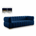 Gwen 91" Velvet Upholstered Sofa - Blue