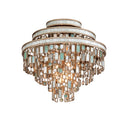 Champagne Leaf Dolcetti Chandelier 32" by Corbett Lighting, view 4