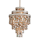 Champagne Leaf Dolcetti Chandelier 24" by Corbett Lighting, view 5