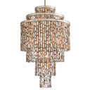 Champagne Leaf Dolcetti Chandelier 24" by Corbett Lighting, view 2