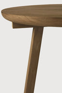 Natural Teak Tripod Side Table