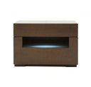 Ceres - Modern Brown Oak Bedroom Mirror