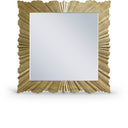Golda Gold Leaf Frame Mirror - Gold