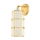 Aged Brass Sovereign Wall Sconce 7" by Hudson Valley