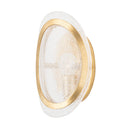 Vintage Gold Leaf Danes Wall Sconce 6" by Hudson Valley