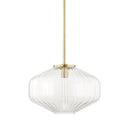 Aged Brass Bennett Pendant 18.25" by Hudson Valley