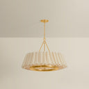 Vintage Gold Leaf Beechford Chandelier 30" by Hudson Valley, view 2